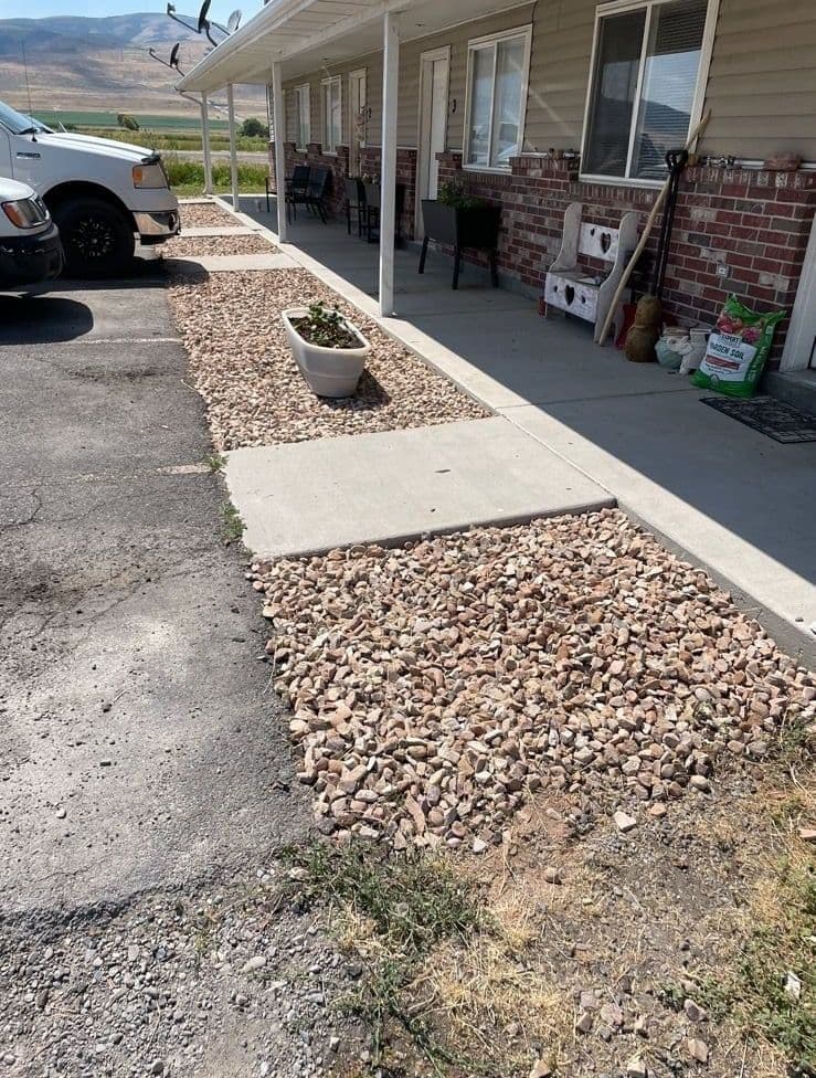 Xeriscaping Transformation with Natural Rock Features